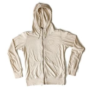Nike cream hooded sweatshirt